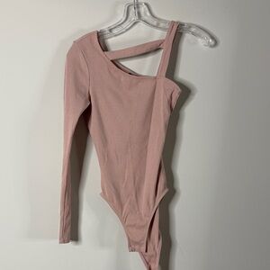 Topshop Blush Ribbed Garment